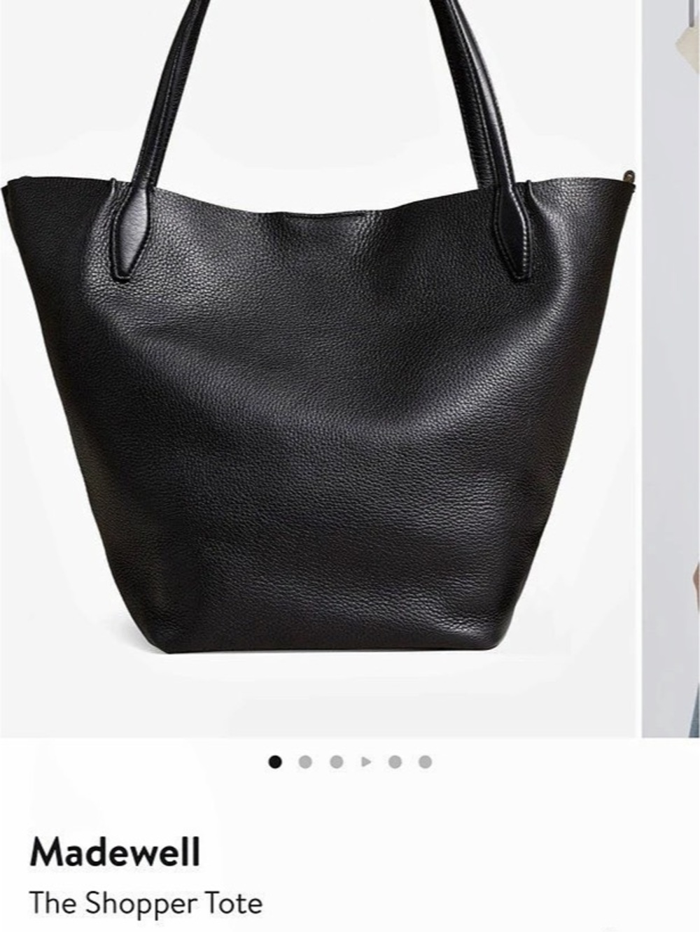 Madewell The Shopper Tote in Black